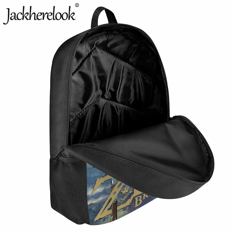 Jackherelook Children's School Bag Anime Game Zelda: Breath of the Wild Printed Bookbags Fashion Kids Casual Backpack Laptop Bag