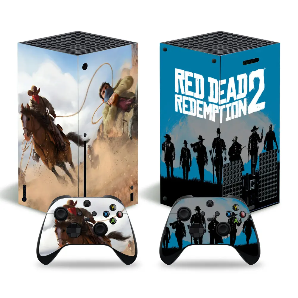

Красная стильная наклейка, наклейка для консоли Xbox серии X и 2 контроллера Xbox серии X, Виниловая наклейка