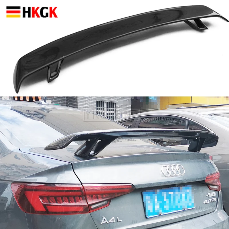 

Carbon Fibre Rear Trunk Spoiler Lip Wing for Audi A4 A5 A6 A7 S7 RS7 Sedan TT 2 Door Convertible 08-11 Black FRP