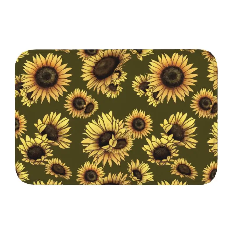 

Подсолнух, летний Придверный коврик, нескользящий, искусственный ковер для спальни, балкона, напольной двери