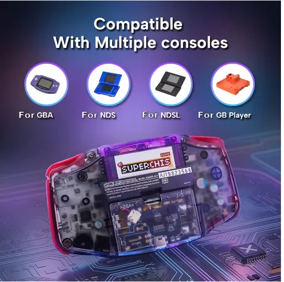Фото Новейшая игровая карта SuperChis Prime Game Reader 2026 для Nintendo GBA/NDS/GBA SP/GB Player с SDRAM, на базе SuperFW NOR Flash №1