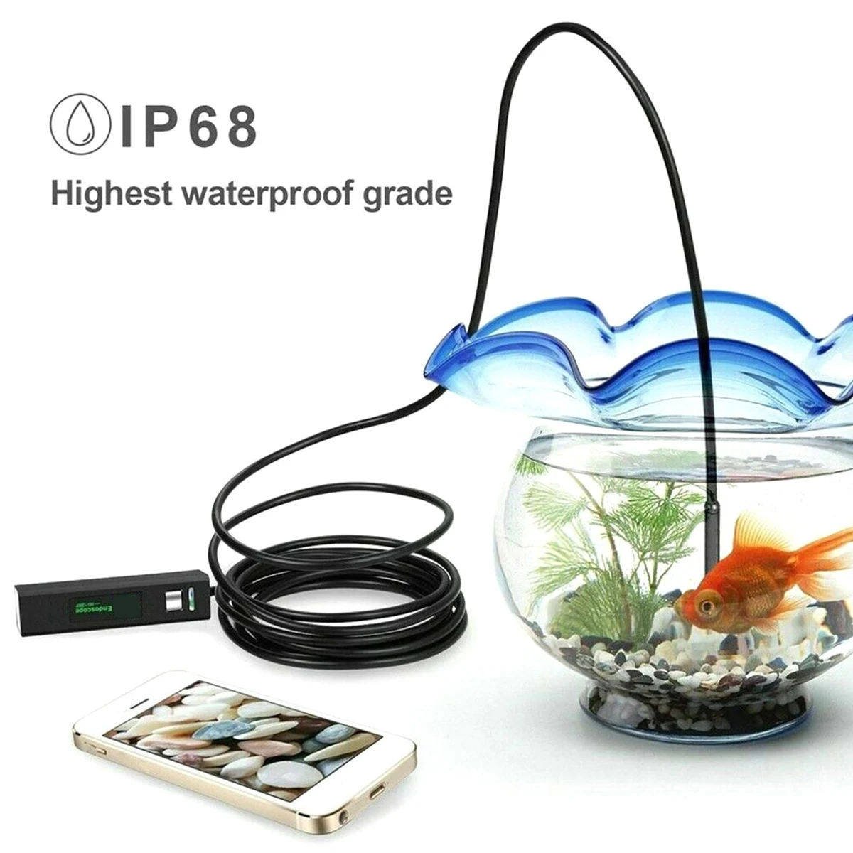 Водонепроницаемая камера-эндоскоп 8 мм светодиодов 1200P Wi-Fi |