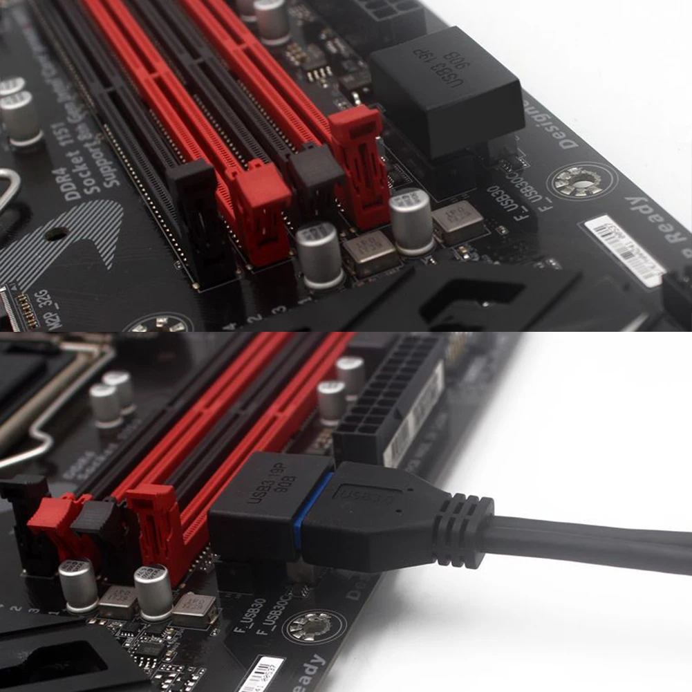 USB-адаптер для материнской платы USB 3 0 19P/20P 90 градусов