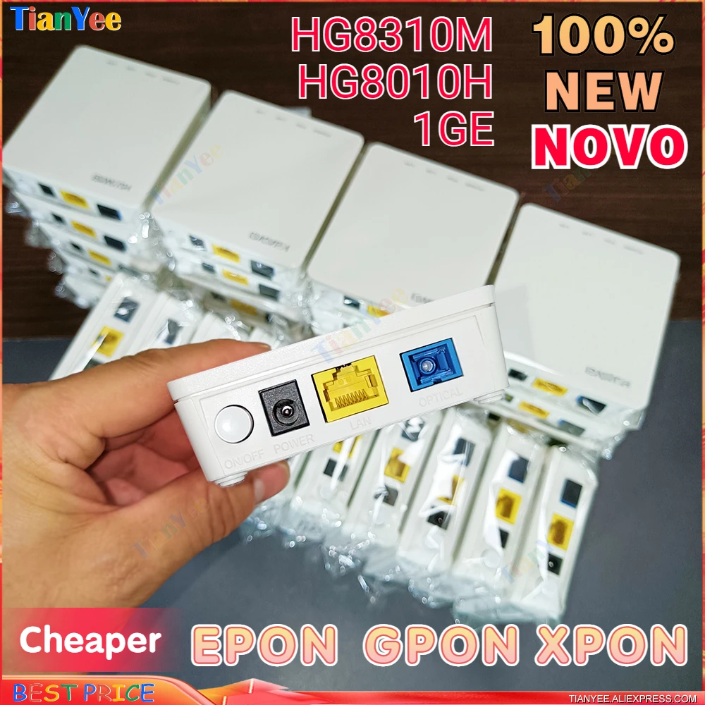 100% Оригинальный Новый оптоволоконный Gpon ONU HG8310M ftth HG8010C ont 1GE HUA WEI EPON 10 шт. |