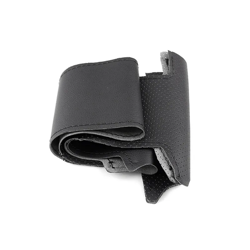 Оплетка на руль для Nissan QASHQAI X-Trail NV200 Rogue, автомобильный руль, сшитый вручную, перфорированный кожаный чехол