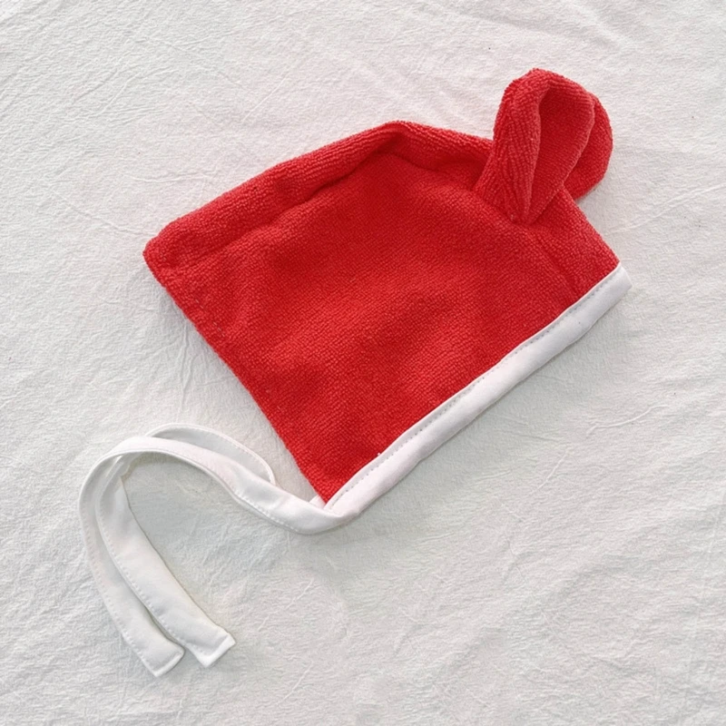 

Newborn Baby Hat Bear Ears Infant Cap Baby Boys Girls Toddler Hats Infant Beanie Cap Cotton Hat with Strap for Newborn