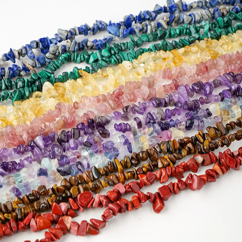 

26 Styles Crush Stone Loose Beads for Women Necklace Jewelry Making Accessories Crystal Stone for Men Bracelet Beaded Supplies