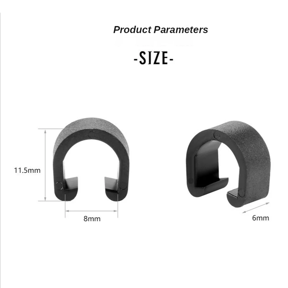 

Brand New C Shaped Clips Shifter Tube Clip 20/200pcs Bicycle Accessories Black/Green/Red Cycling Parts Plastic