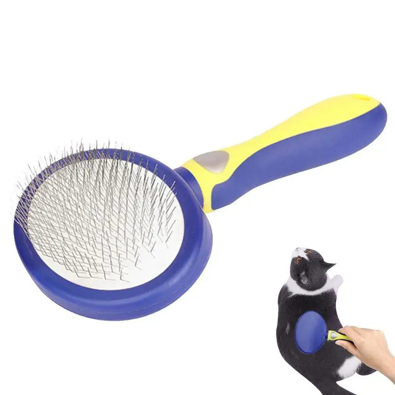 

Cat Hair Brush Cat Brushes For Indoor Cats Shedding Pet Hair Slicker Brush For Indoor Cats & Dogs Removes Loose Undercoat