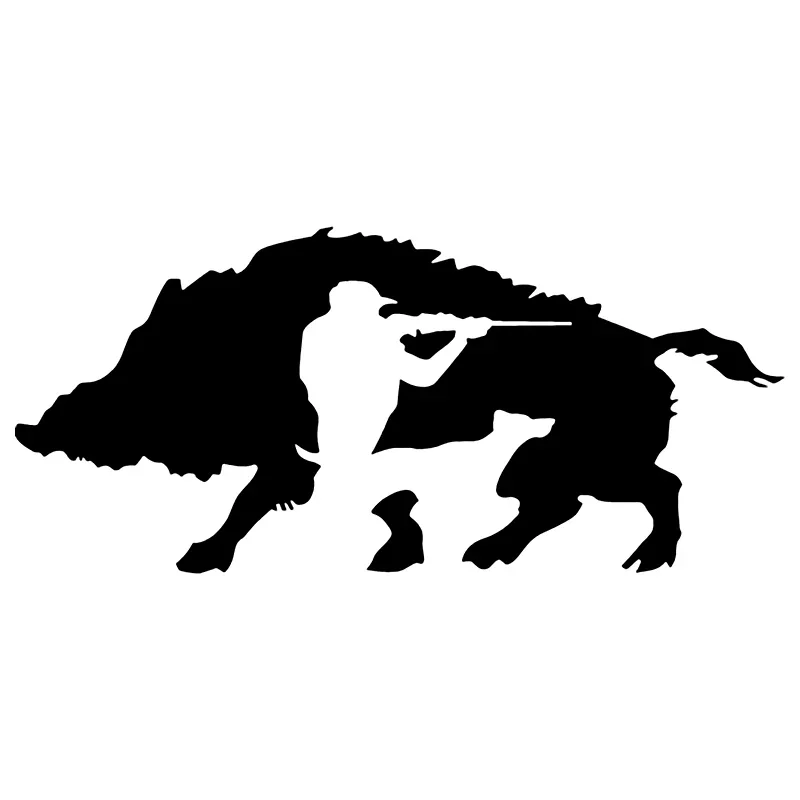Наклейка на авто Кабан Охота виниловая наклейка на автомобиль наклейка охотничий кабан водостойкий автодекор на бампер грузовика заднее окно