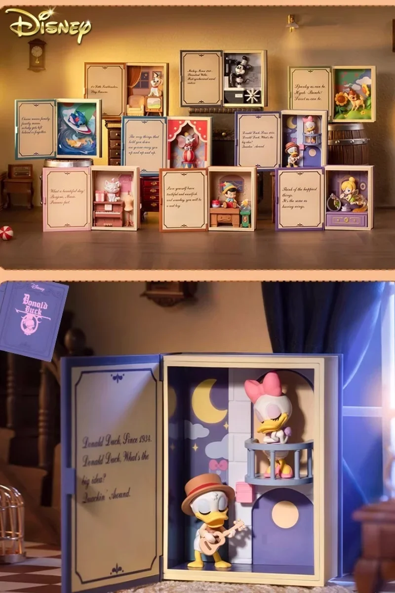 

Disney Classic Fairy Tale Series Blind Box Popdisneymart Pinocchio Stitch Anime Figure Caja Ciega Mystery Box Model Toys