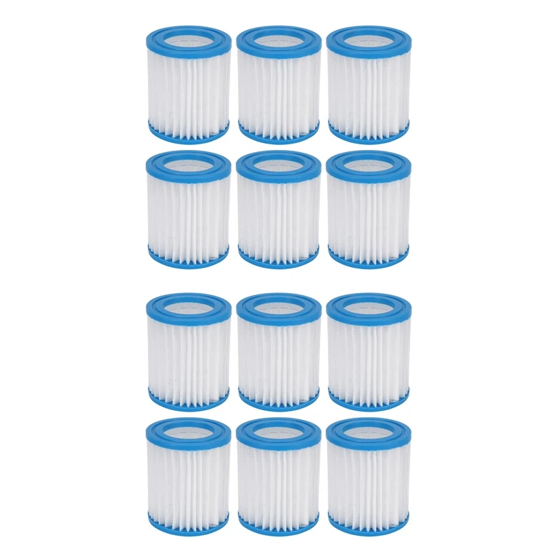 

12 Pcs Swimming Pool Filter 300 Gallon Filter Cartridge,Swimming Pool Pump Filter Cartridge HS-630,For Pool Filter Pump