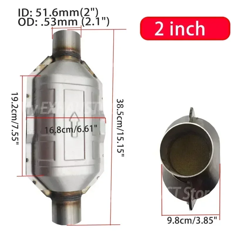 

51 мм, 57 мм, евро 1, универсальная модель с керамическим защитным катализатором 400 cpsi, выхлопная система, стальной глушитель