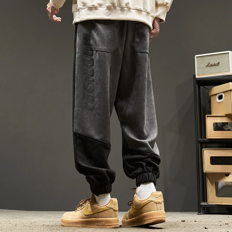 Модные брендовые повседневные брюки для мальчиков зимняя японская мода модные