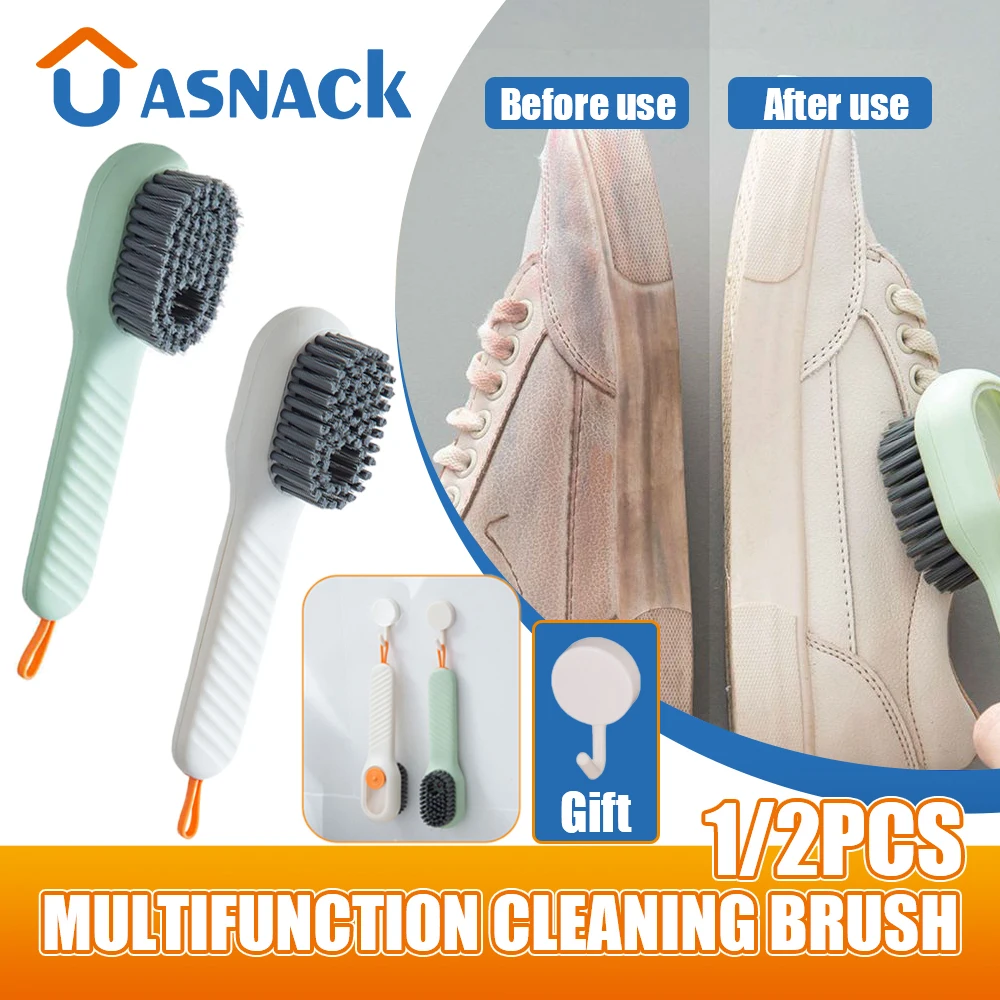 

Shoe Brush Automatic Liquid Discharge Deep Cleaning Soft Bristles Shoe Household Laundry Cleaning Brush for Daily Use Household
