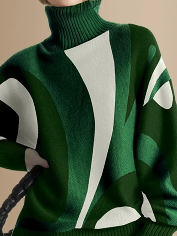 Женский свитер Gymystars трикотаж новая мода контрастный цвет теплые пуловеры с