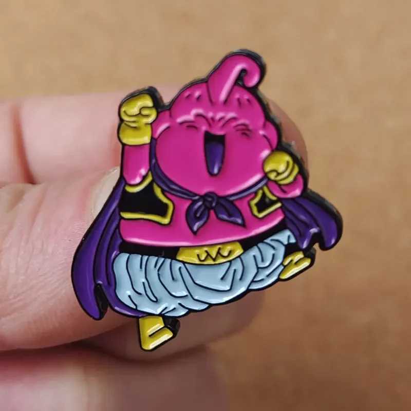 Dragon Ball аниме фигурка Majin Buu металлическая брошь одежда воротник булавка украшение