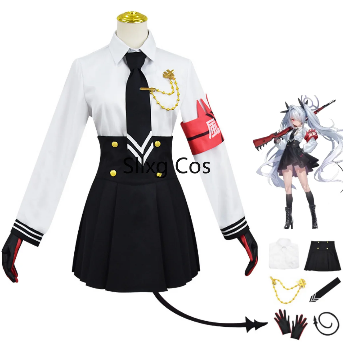 Аниме игра синий архив Shiromi Iori Косплей Костюм японский JK Униформа юбка для