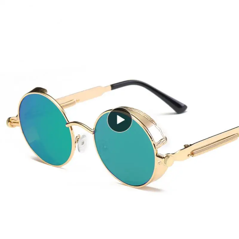 

Round Punk Style Biking Safety Glasses High-quality Versatile Round Glasses Sunglasses Bike Sunglasses Silicone Nose Pad