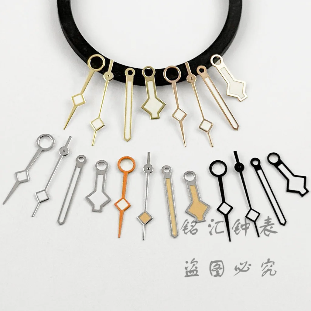 Стрелки Часов Снежинка С Четырьмя Иглами Nh34 — Розовое Золото Серебро Черное