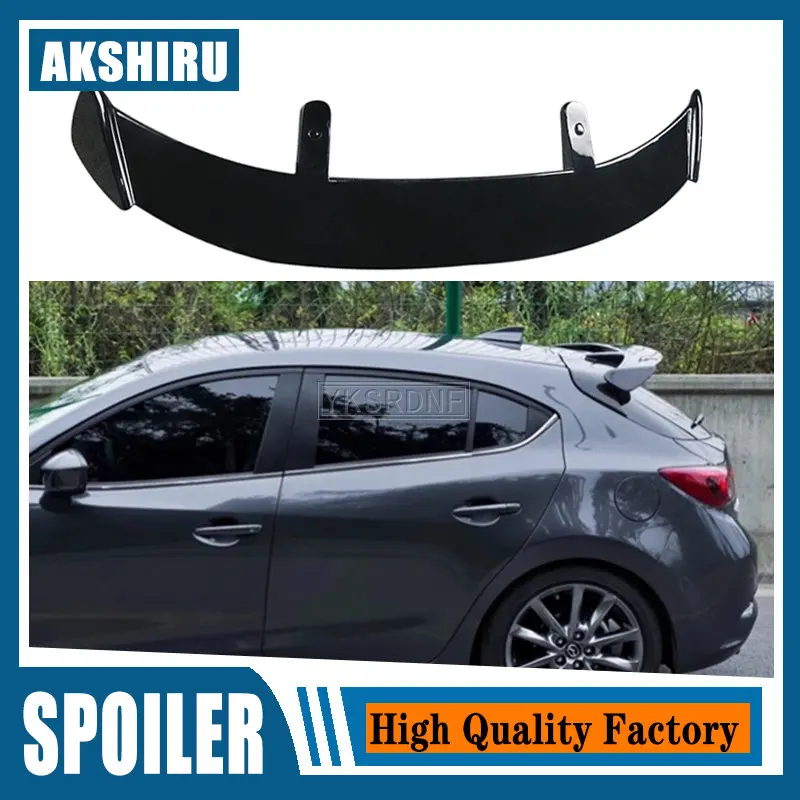 

Внешний задний спойлер YKSRDNF из АБС-пластика, украшение для багажника, крыло багажника, автомобильный Стайлинг для Mazda 3 Axela Hatchback 2014 2015 2016 2017