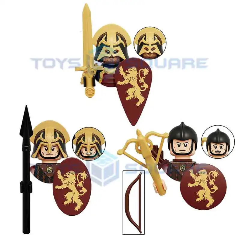 

Строительные блоки HEROCROSS The Crossbowman Pikeman Armorknight, набор строительных блоков, Подарочные игрушки