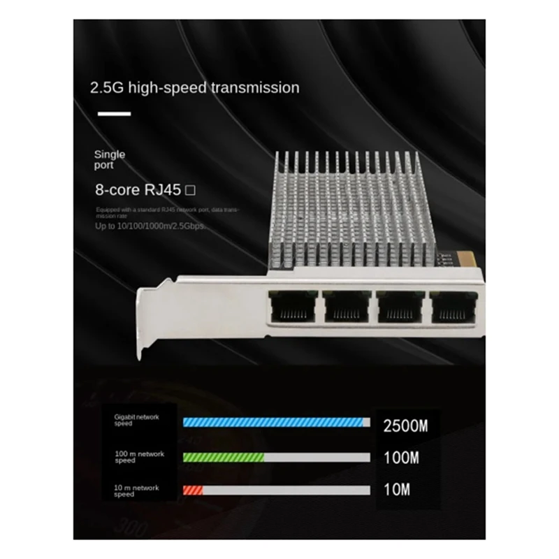 HOT-PCIE 4-Port 2 5G бездисковая сетевая карта гигабитный проводной сетевой порт запуск