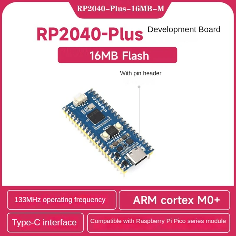 

Микроконтроллер Waveshare, 16 Мб, для Raspberry Pi Pico, 1 шт.