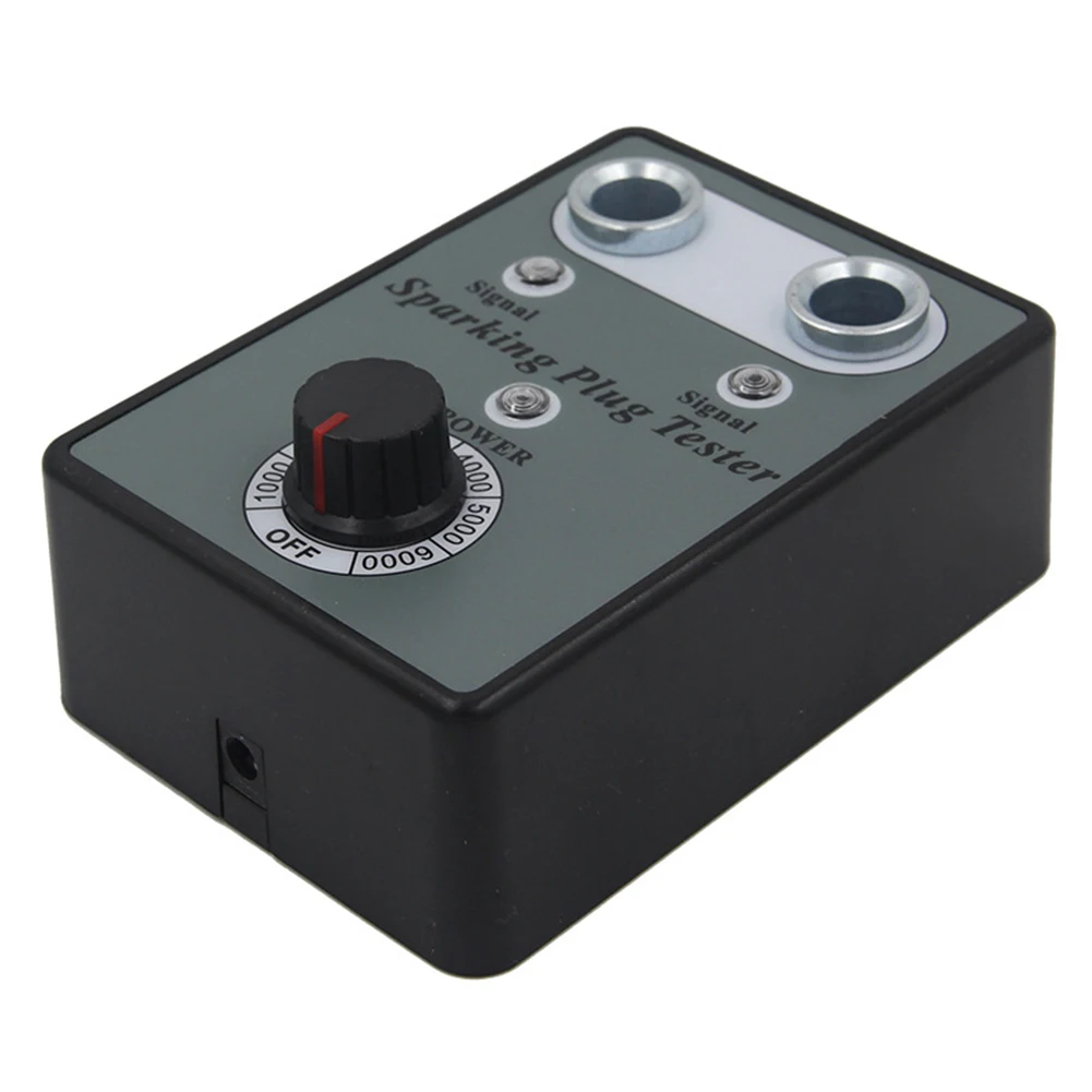 

2pcs Accurate Car Diagnostic Scanner Gasoline Vehicle Plug 2-Testing Holes Analyzer Spark Plug Tester DualHole 1000-5000 Rpm/min