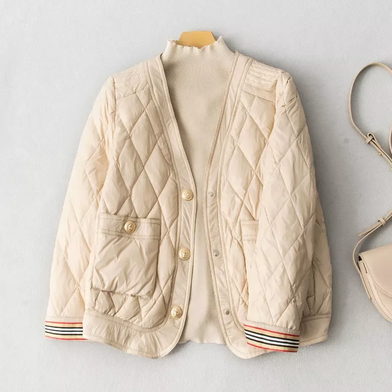 New2022 Fashion Women Short Down Jacket White Duck Down Jackets Spring And Autumn Casual Style Coats Female Outwear