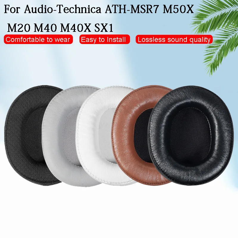 

Replacement Leather Ear Pads For Audio Technica ATH M70 M50X M50 MSR7 M40X M40 M30X Headphone Earpads Ear Cushion Earmuff Cover