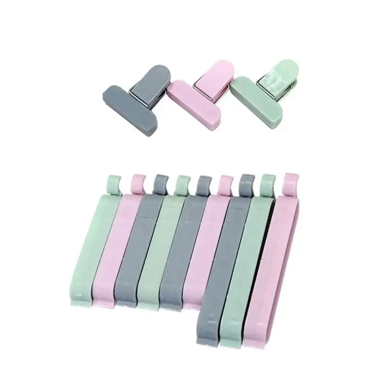 

12Pcs/set Plastic Food Bag Clips Storage Bag Sealer Kitchen Accessories Househould Snack Vacuum Sealer Clamp Food Clip