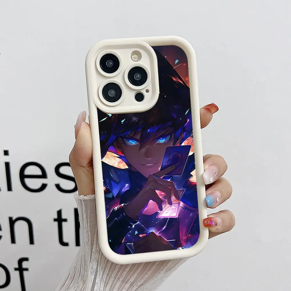Фото Чехол для телефона Yugioh Seto Kaiba для iPhone 17 16 15 14 13 12 11 Air Pro Max Plus, белый, мягкий, из ТПУ, противоударный №1