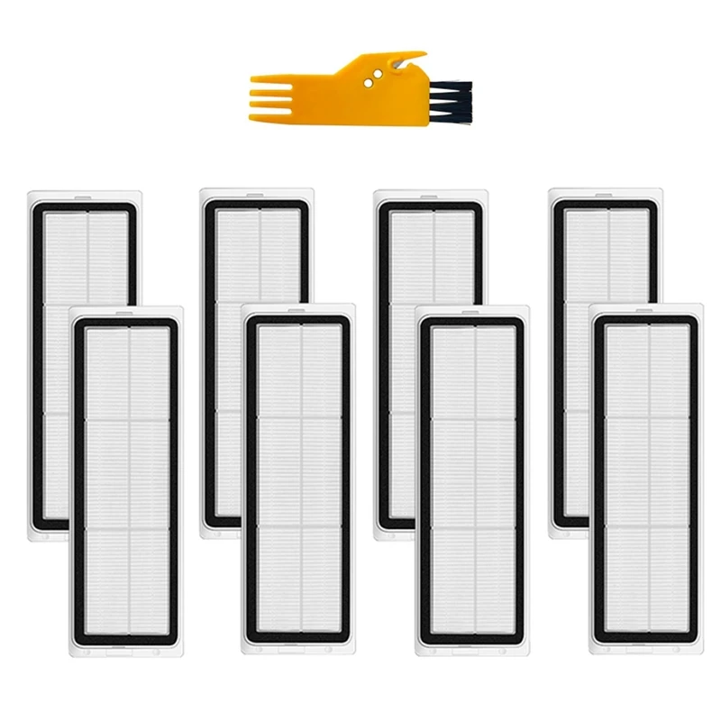 

8Pcs HEPA Filter Replacement For Xiaomi Dreame W10 Sweeping Mopping Robot Vacuum Cleaner Parts Filter With Bird Brush