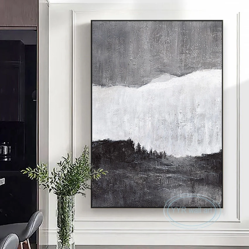 

Современная Минималистичная абстрактная картина маслом Ручная работа художественный холст плакат настенный Декор картина для гостиной сп...