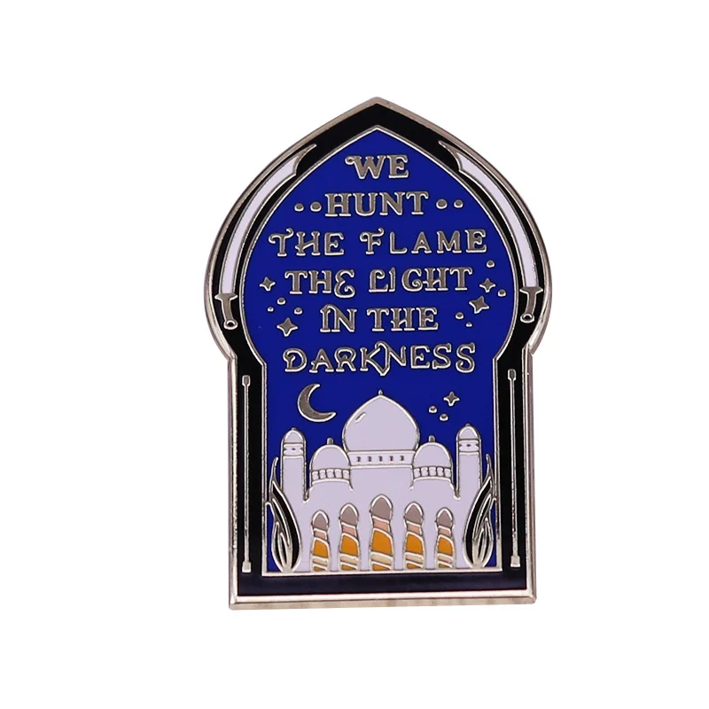 

"We Seek the Flame, the Light in the Darkness." Television Brooches Badge for Bag Lapel Pin Buckle Jewelry Gift For Friends