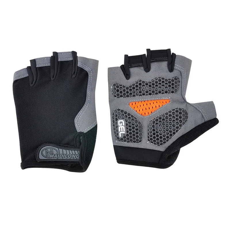 

Silicone Cycling Anti-slip Anti-sweat Men Women Half Finger Gloves Breathable Anti-shock Sports Gloves Bike Bicycle Glove D40
