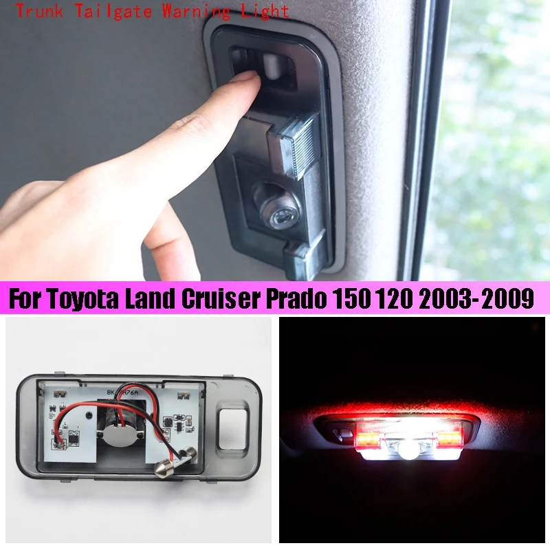 

Car Trunk Tailgate Warning Light Lc150 Indoor Reading Light For Toyota Land Cruiser Prado 150 120 2003-2009