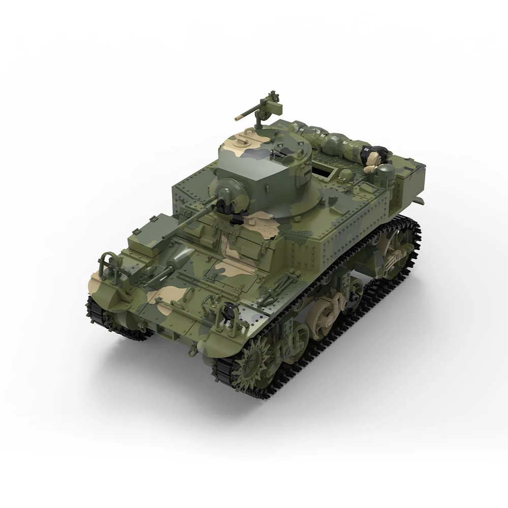 

SSMODEL 72505 1/72 3D Printed Resin Model Kit US M3A1 Stuart Light Tank