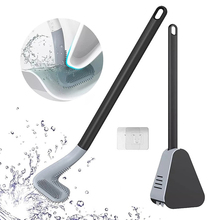 Quitamanchas Cepillo de silicona para limpieza de inodoro...