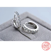 new 100 925 sterling silver fashion jewelry crystals zircon drop earrings suitable for valentines day birthday gift for women