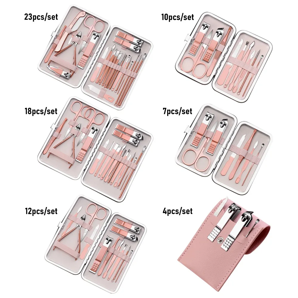 Машинка для стрижки ногтей из нержавеющей стали маникюрный набор инструменты