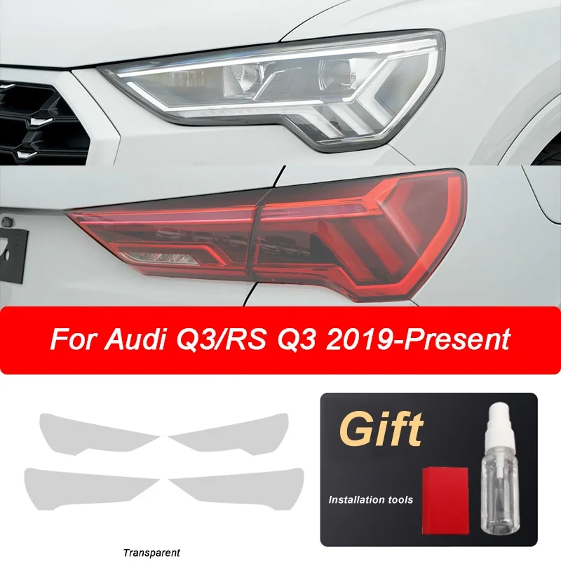 

Защитная пленка для фар автомобиля, задний фонарь, прозрачная черная наклейка из ТПУ для Audi Q3 F3 RSQ3 Sportback 2019-на аксессуарах