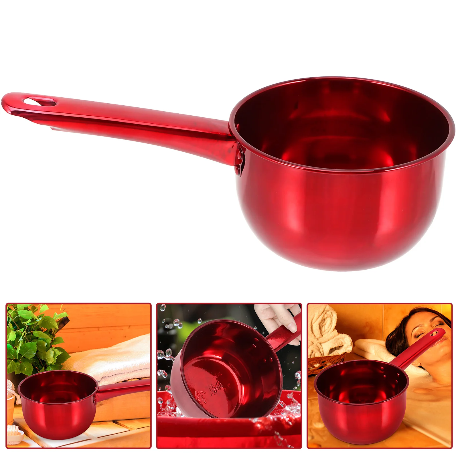 

Stainless Steel Spoon Water Scoop Cup Bath Spoon Stainless Steel Ladle Metal Water Ladle Portable Wedding Scoop