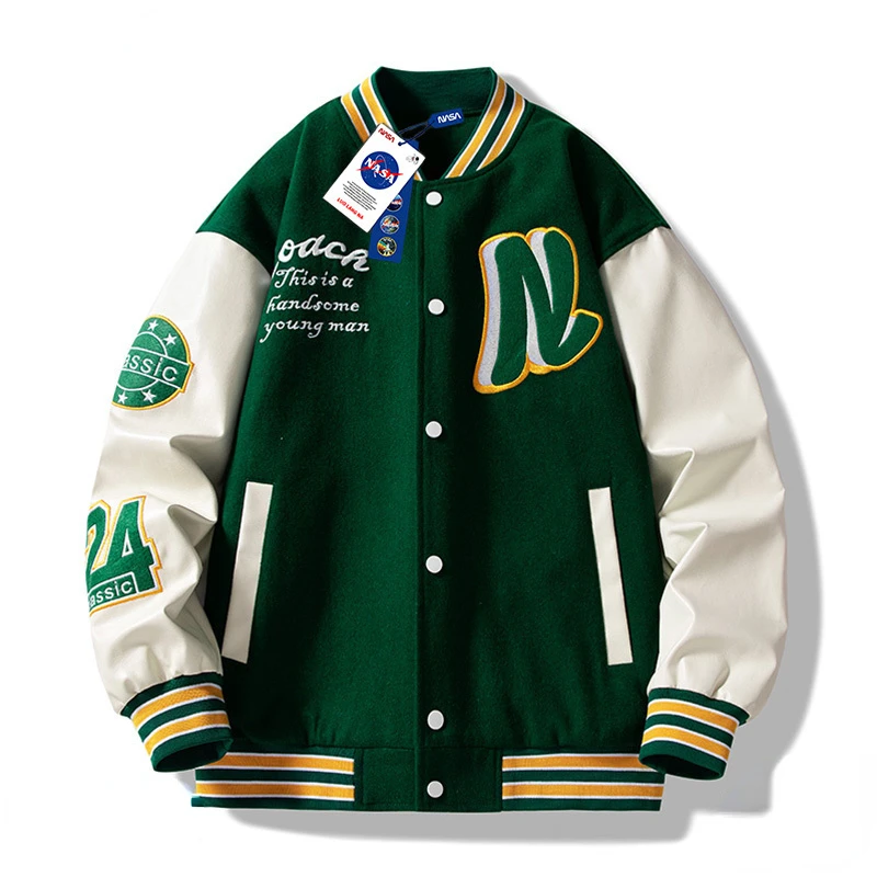 2022 Fashion Baseball Suit Men's and Women's Embroidered Loose Couple Baseball Jersey Jacket Joker Cardigan Casual Jacket