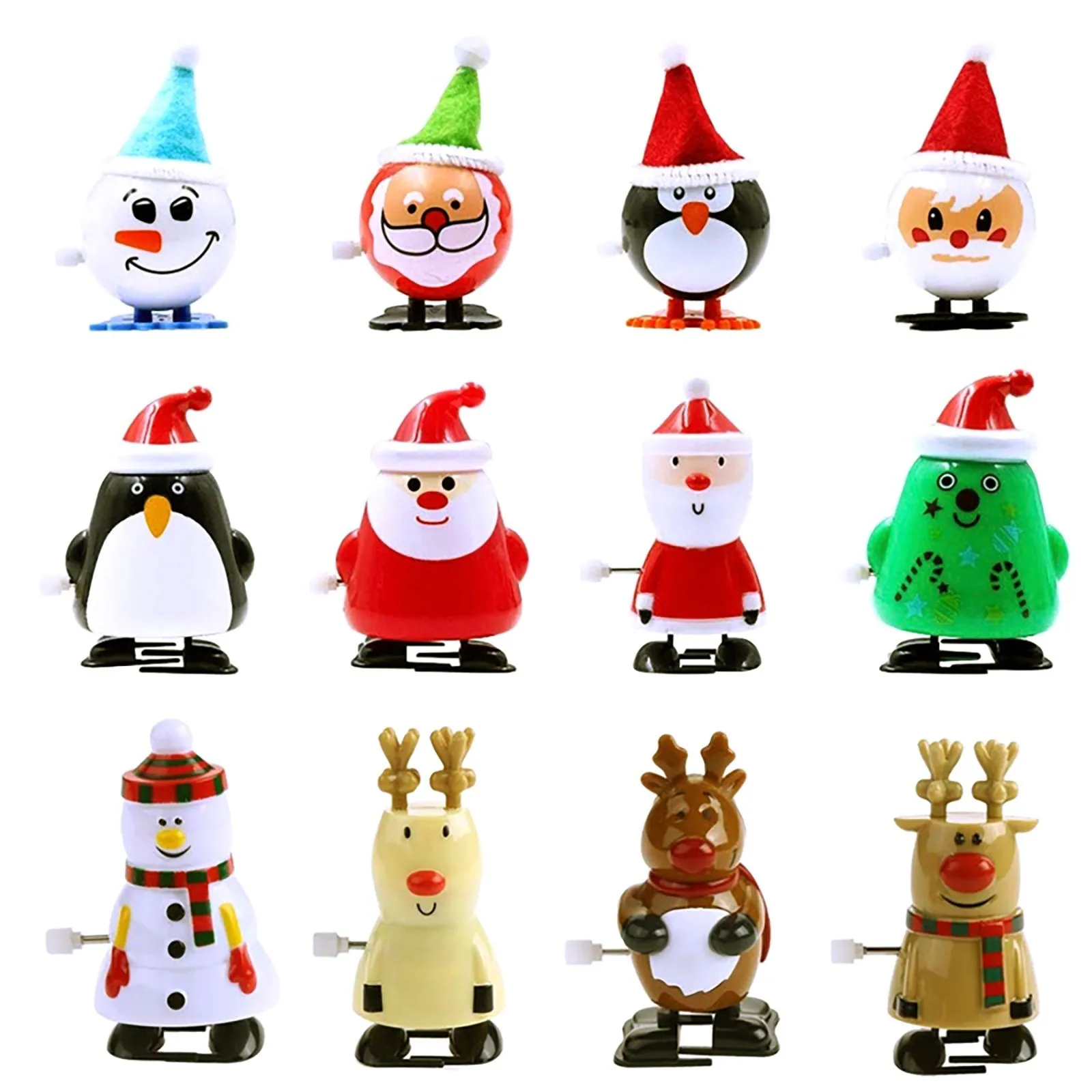 

Halloween Santa Toys For Festive Penguin Toys Bag Clockwork PC Party Walking Snowman 12 Filler Wind-Up Christmas Novelty