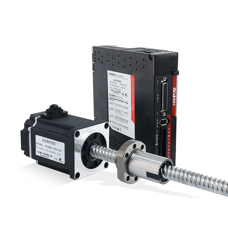Шариковый винт серводвигателя переменного тока HANPOSE 60sb40-1620-250 400 Вт 2 8 а 1 27 нм