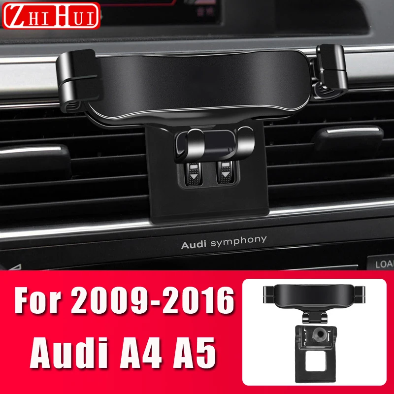 

Car Mobile Phone Holder For Audi A4 A5 A6 A7 B8 B9 C7 C8 4KA 2009-2021 GPS Gravity Mount Navigation Bracket Interior Accessories
