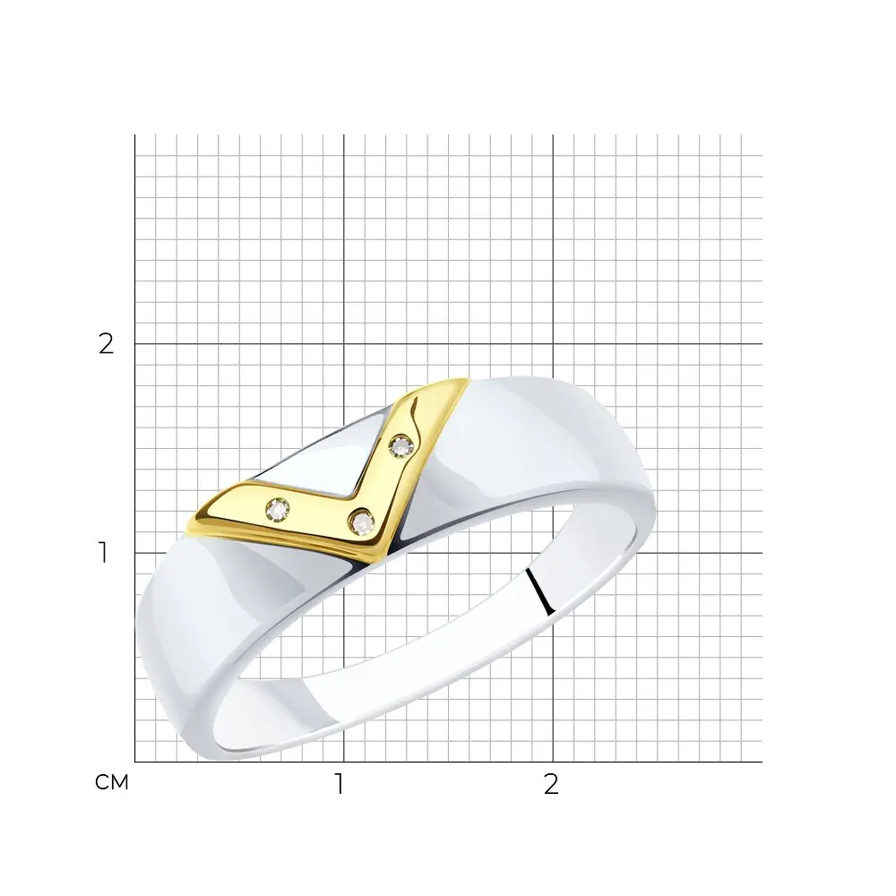 Sokolov серебро с бриллиантами