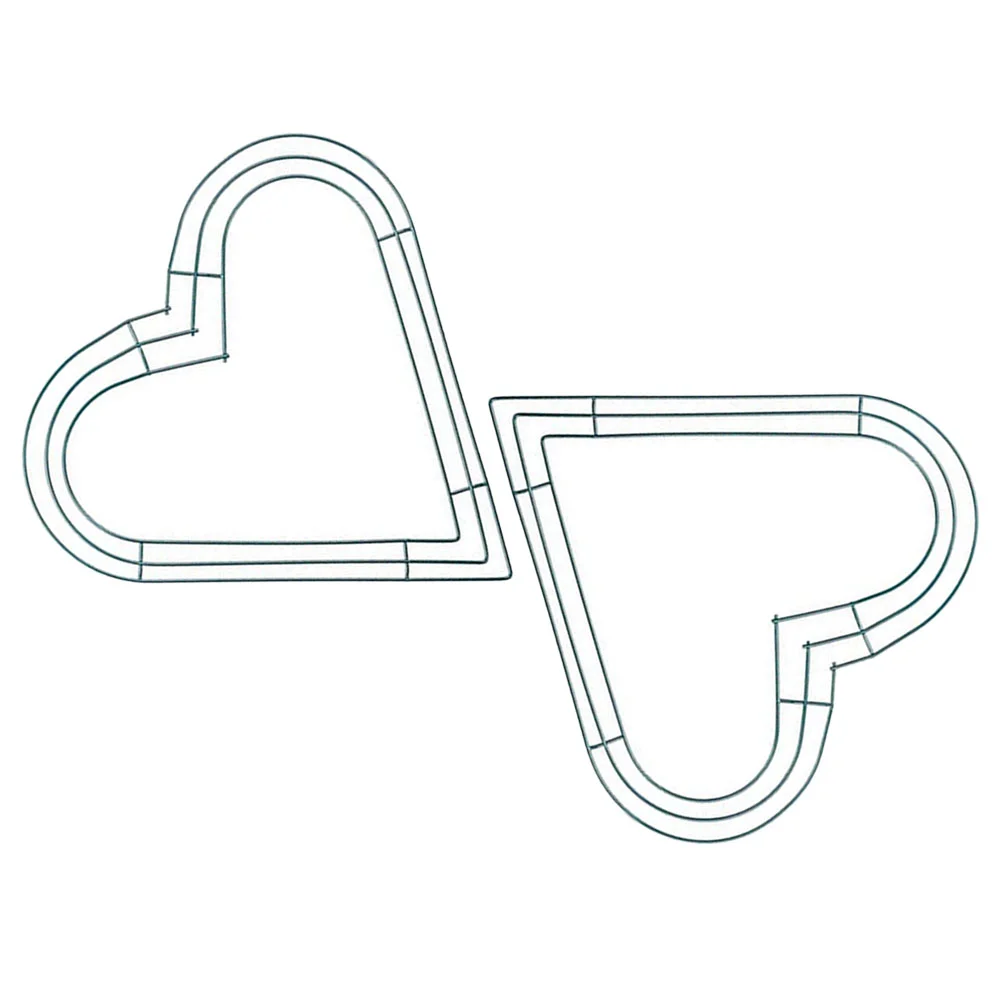 

20/30cm Heart Shaped Wreath Frame Christmas Hanging Ornament DIY Craft Rattan Garland Wedding Party Decoration